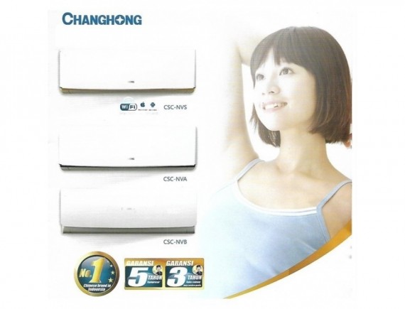 Changhong CSC-18NVB AC Split 2 PK Deluxe Double Gold Fin R410a