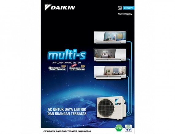 Daikin AC Multi S 2 Koneksi MKC70SVM4 (1,5 PK + 2 PK) Inverter