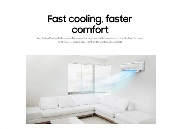  Samsung AR05NRFLDWKNSE AC Split Standard 1/2 PK