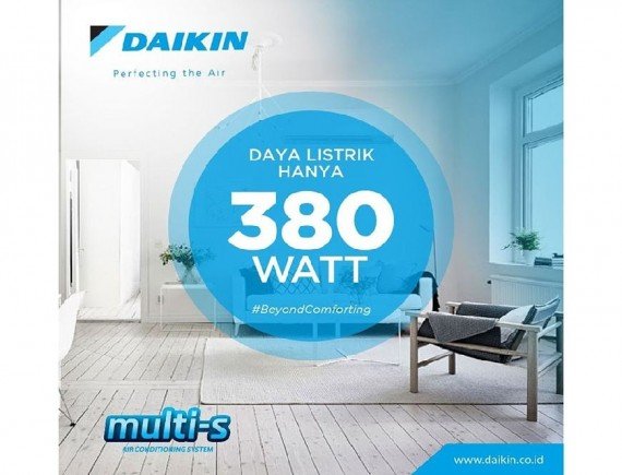 Daikin AC Multi S 2 Koneksi 2MKC30QVM (1/2 PK + 1/2 PK) Inverter Putih