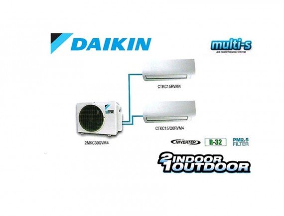 Daikin AC Multi S 2 Koneksi MKC50RVM4 (1/2 PK + 1,5 PK) Inverter
