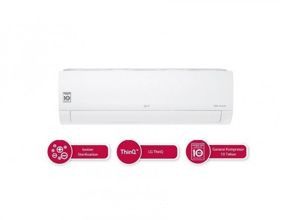 LG E10SV5 AC Split Plasma DUALCOOL with Watt Control-Smart 1 PK