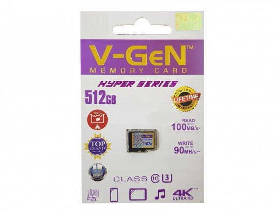 V-GEN MicroSD 512GB HYPER C10 (+A)