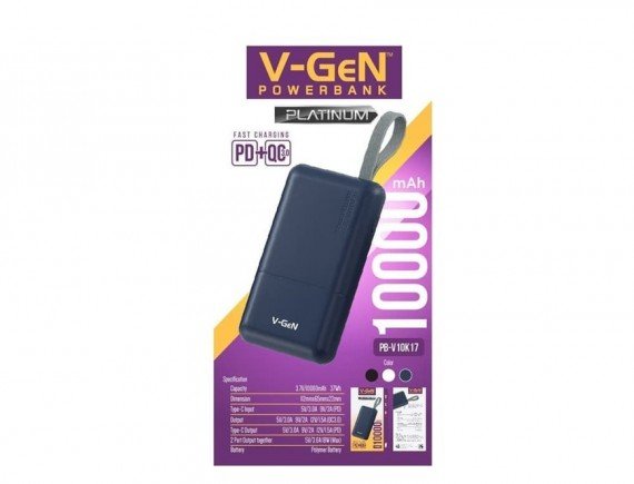 V-GEN - Power Bank 10K17-10KmAh (PD)