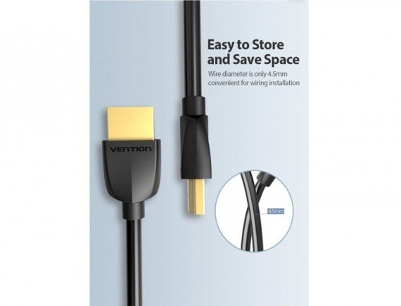 VENTION HDMI Cable 2M Black AAIBH