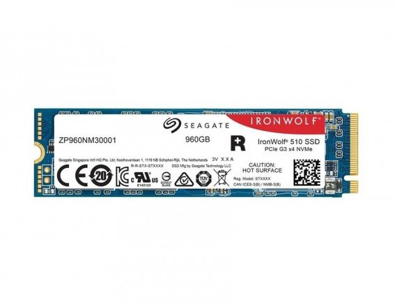 SEAGATE IRONWOLF  510 SSD + Rescue M2 NVME 960GB ZP960NM30011