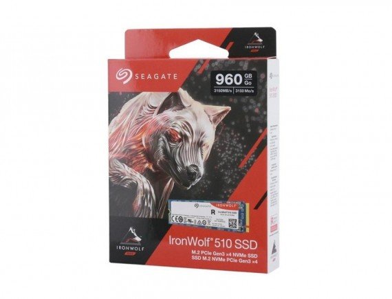 SEAGATE IRONWOLF  510 SSD + Rescue M2 NVME 960GB ZP960NM30011