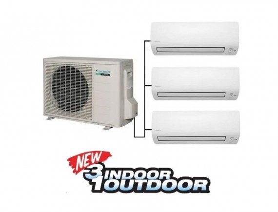 Daikin AC Multi S 3 Koneksi MKC70SVM4 (1/2 PK + 1/2 PK + 1,5 PK) Inverter