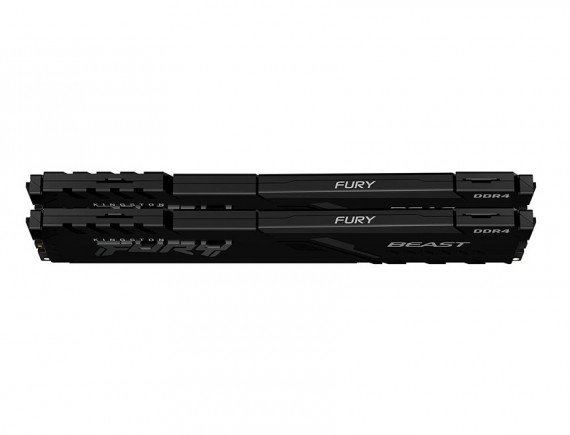 KINGSTON 16GB 2666MHz DDR4 CL16 DIMM (Kit of 2) 1Rx8 Kingston FURY BEAST Black