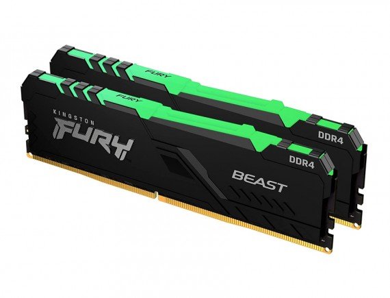 KINGSTON 32GB 3200MHz DDR4 CL16 DIMM (Kit of 2) 1Rx8 Kingston FURY BEAST RGB