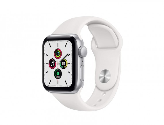 Apple Watch SE Sport - MYDM2ID/A GPS, 40mm Silver Aluminium Case with White Sport Band - Regular