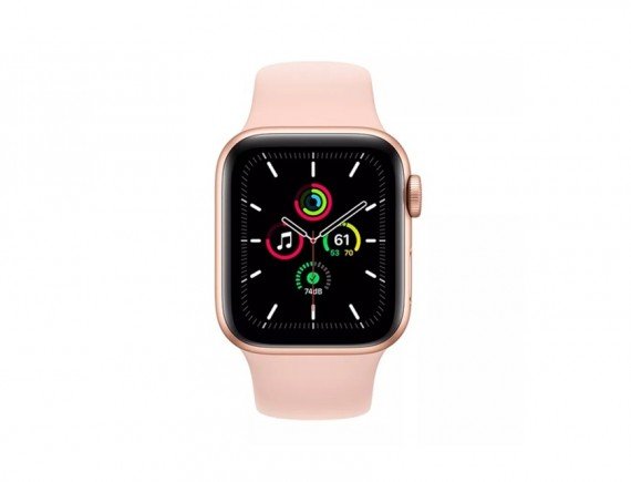 Apple Watch SE Sport - MYDN2ID/A GPS, 40mm Gold Aluminium Case with Pink Sand Sport Band - Regular