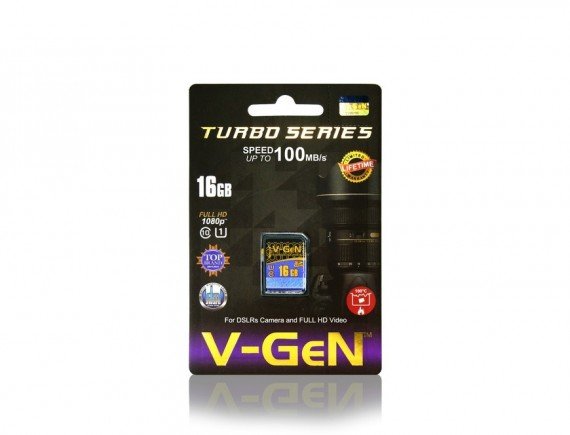V-GeN Memory SDHC 16GB 3.0 UHS1 TURBO