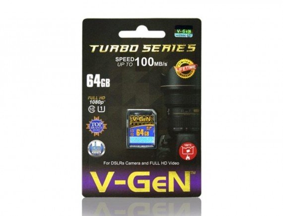 V-GeN Memory SDXC 64GB 3.0 UHS1 TURBO