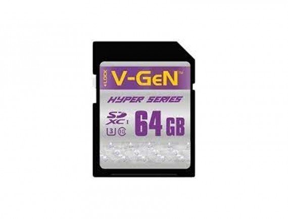 V-GeN Memory SDXC 64GB 3.0 UHS1 C3 HYPER 