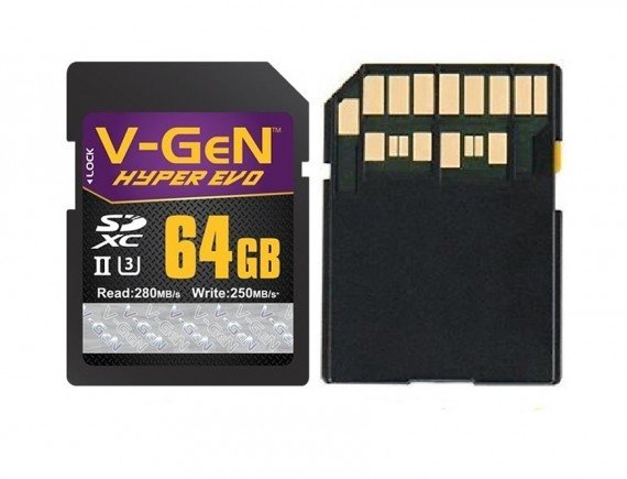 V-GeN Memory SDXC 64GB 4.0 UHS2 HYPER EVO