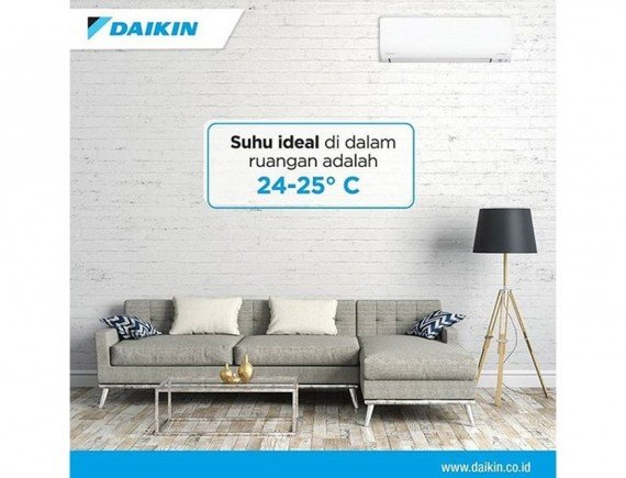 Daikin FTKQ25UVM4 AC Split 1PK Inverter Putih