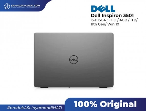 Dell Inspiron 15-3501 [Ci3-1115G4 ;4GB/256GB -UMA-W10-OHS-BLK]