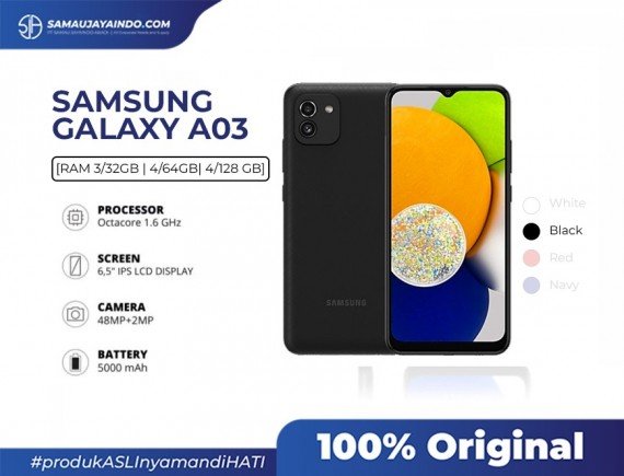 Samsung Galaxy A03 4/128 GB - Garansi Resmi