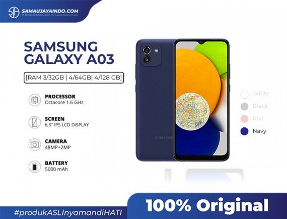 Samsung Galaxy A03 4/128 GB - Garansi Resmi