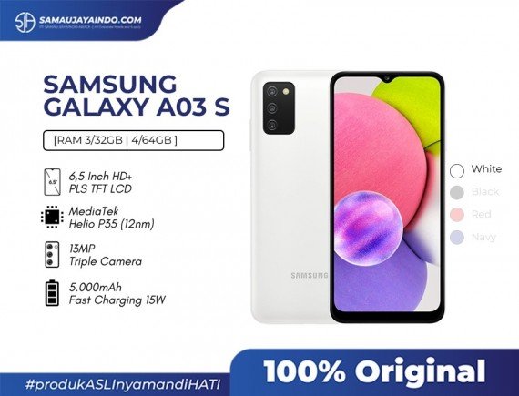 Samsung Galaxy A03S 4/64 GB - Garansi Resmi 
