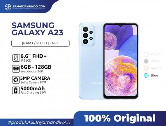 Samsung Galaxy A23 | 6/128 NFC - Garansi Resmi 