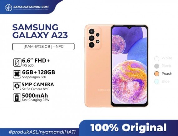 Samsung Galaxy A23 | 6/128 NFC - Garansi Resmi 
