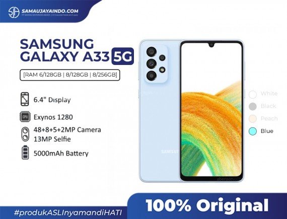 Samsung Galaxy A33 5G | 8/128 NFC - Garansi Resmi 