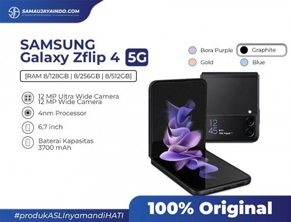 Samsung Galaxy Zflip 4 5G 8/128 NFC - Garansi Resmi 