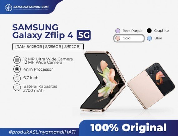 Samsung Galaxy Zflip 4 5G 8/128 NFC - Garansi Resmi 