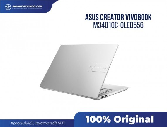 ASUS Creator VivoBook M3401QC-OLED556 - PRO SERIES AMD Ryzen R5-5600H / NVDIA GeForce RTX 3050 with 4GB DDR6 VRAM / 512G PCIE / 8GB DDR4 / COOL SILVER / 14