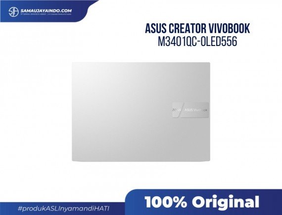 ASUS Creator VivoBook M3401QC-OLED556 - PRO SERIES AMD Ryzen R5-5600H / NVDIA GeForce RTX 3050 with 4GB DDR6 VRAM / 512G PCIE / 8GB DDR4 / COOL SILVER / 14