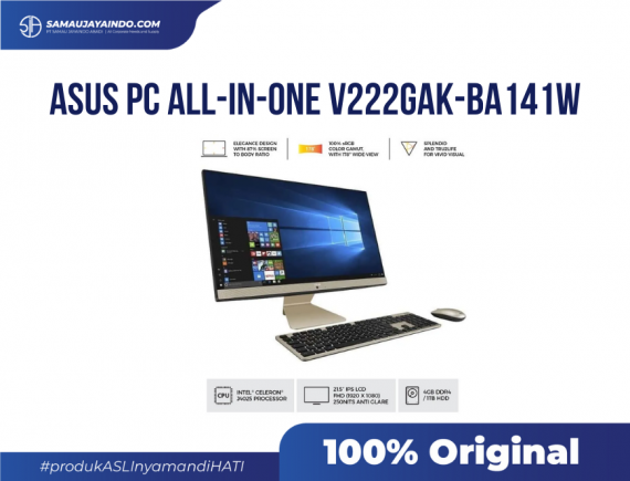 ASUS AIO V222GAK-BA141W - Intel - Cel J4025/ 4GB/ 1TB/ 21.5