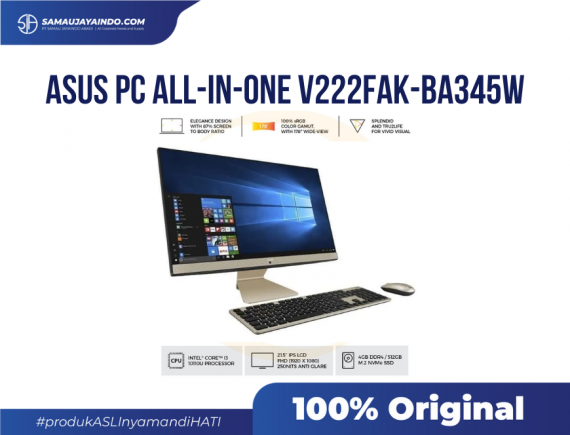 ASUS AIO V222FAK-BA345W - i3-10110U/ 4GB/ 512GB SSD/ 21.5