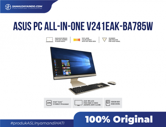 ASUS AIO V241EAK-BA785W - i7-1165G7/ 8GB/ 512GB SSD/ 23.8