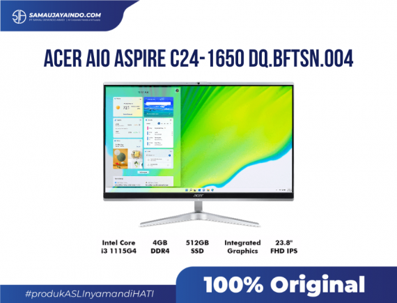 ACER AIO DQ.BFTSN.004 - Aspire C24-1650 i3-1115G4 / 512GB / 4GB / 24