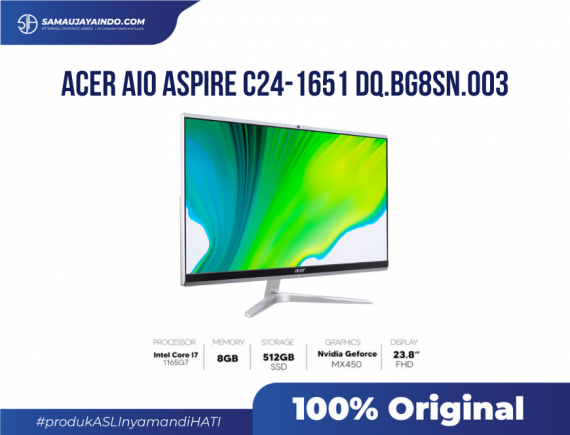 ACER AIO DQ.BG8SN.003 - Aspire C24-1651 i7-1165G7 / 512GB / 8GB / 24