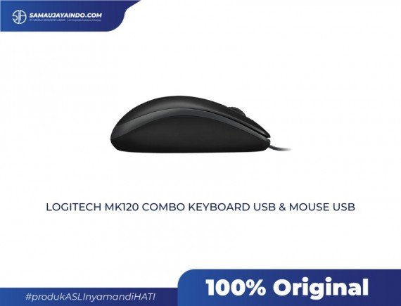 LOGITECH - MK120 Combo Keyboard USB & Mouse USB