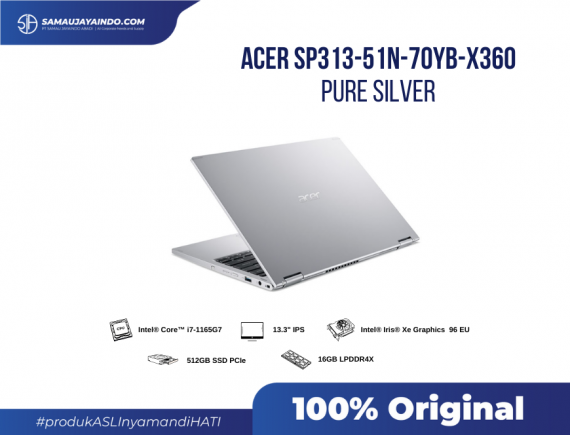 Acer Spin Active SP313-51N-70YB-x360 Pure Silver
