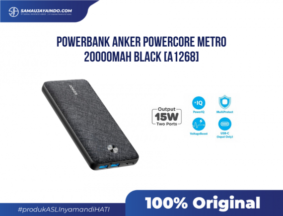 ANKER - Powerbank Anker PowerCore Metro 20000mAh Black - A1268