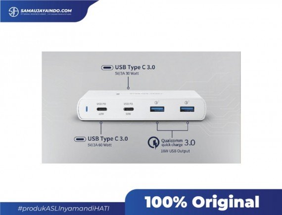 PROLINK 90W PD QC 4 Port Quick Charger Dekstop Type C & A PDC49001