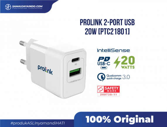 PROLINK 2-Port USB 20W - PTC21801