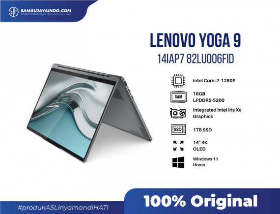 Lenovo Yoga 9 14IAP7 82LU006FID Storm Grey