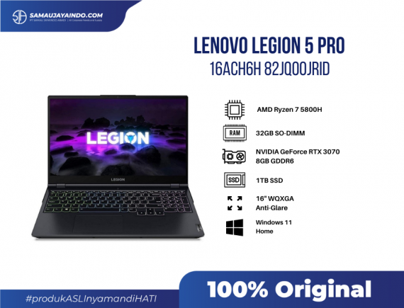 Lenovo Legion 5 Pro 16ACH6H 82JQ00JRID