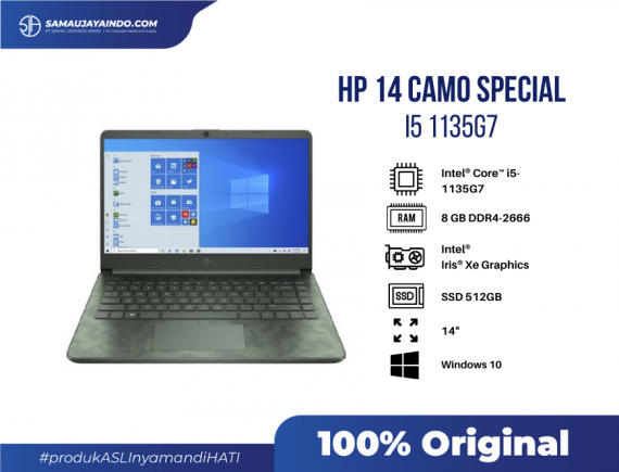 HP 14 CAMO Special I5 1135G7