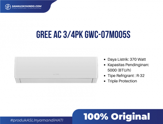Gree AC 3/4 PK GWC-07M005S