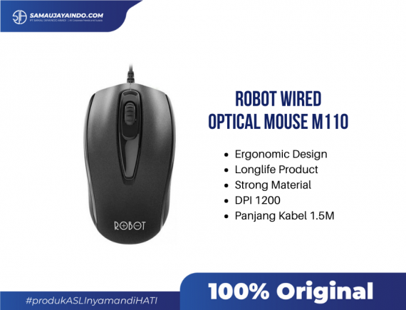 Robot Wired Optical Mouse M110 