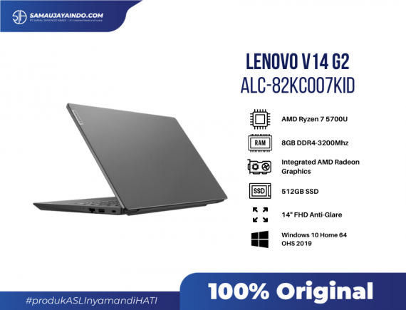 V14 G2 ALC 82KC007KID, AMD RYZEN 7 5700U 8C 16T 4.3Ghz 4MB L2 / 8MB L3, 14