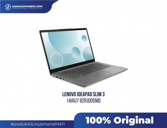 Lenovo IdeaPad Slim 3 14IAU7 82RJ005NID (Arctic Grey) - i5-1235U / 8GB RAM / 512GB SSD