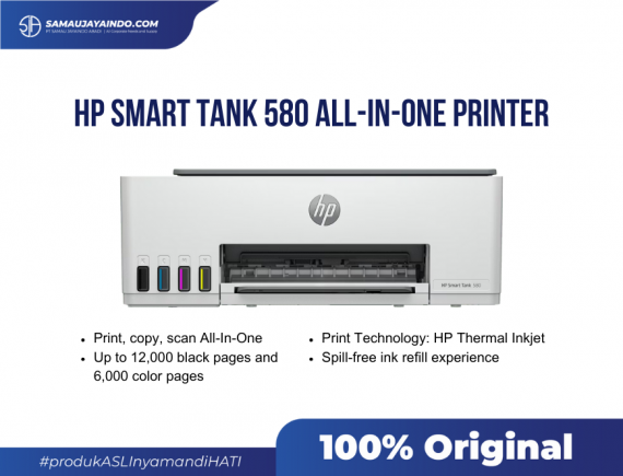 HP Printer Smart Tank 580 All-in-One Printer
